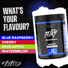 BOLD Nutrition Fury Pre Workout 30 Servings