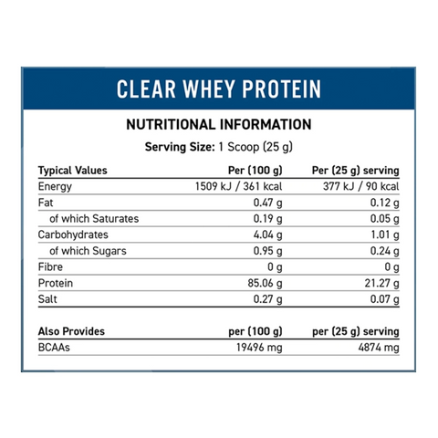 Applied Nutrition Clear Whey 125g