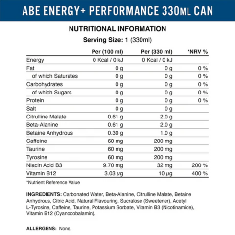 Applied Nutrition ABE Energy Can 6 x 330ml