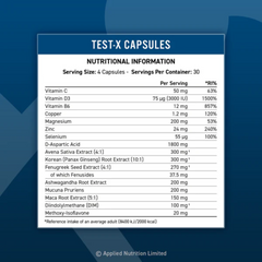 Applied Nutrition Test X - 120 caps