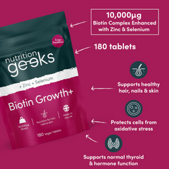 Nutrition Geeks Biotin Growth+