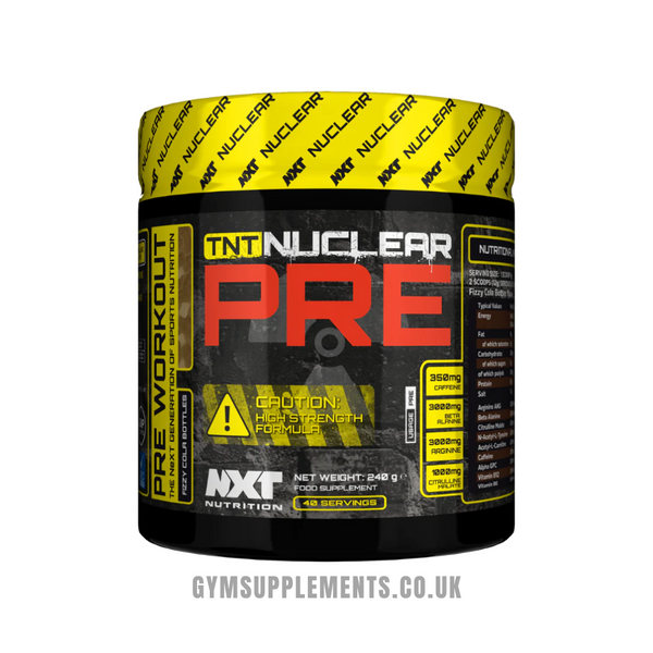 NXT Nutrition TNT Nuclear Pre Workout Pre 240g + FREE SHAKER