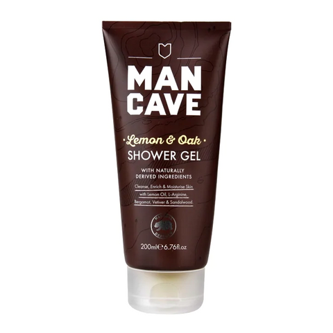 ManCave Lemon & Oak Shower Gel 200ml - GymSupplements.co.uk